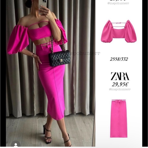 Zara fuchsia top - Picture 6 of 6